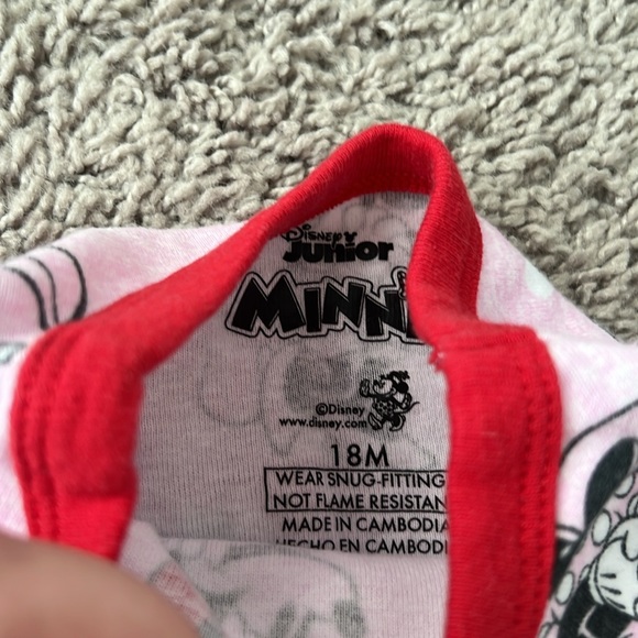 Disney Minnie & Mickey Heart Love PJ Set Bundle - Picture 7 of 9